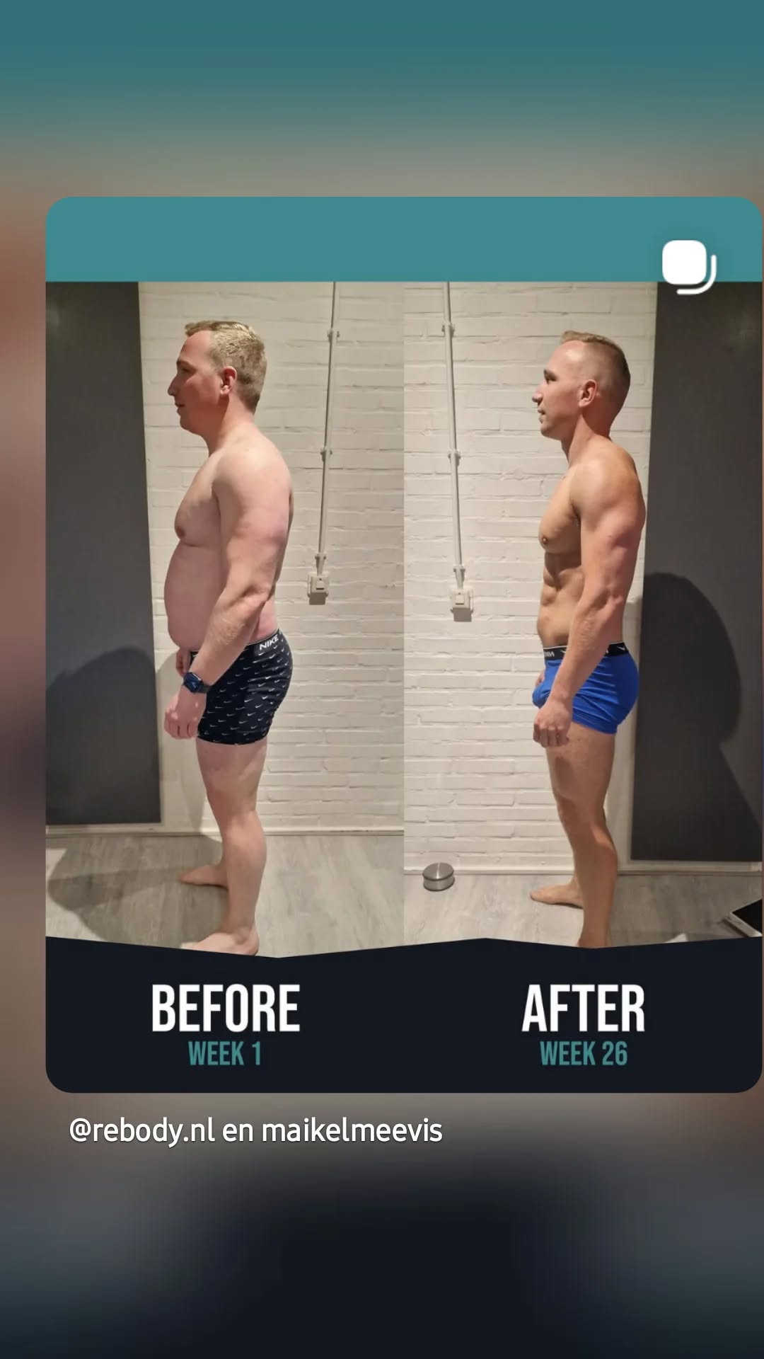 Maikel Meevis, transformatie bij Rebody