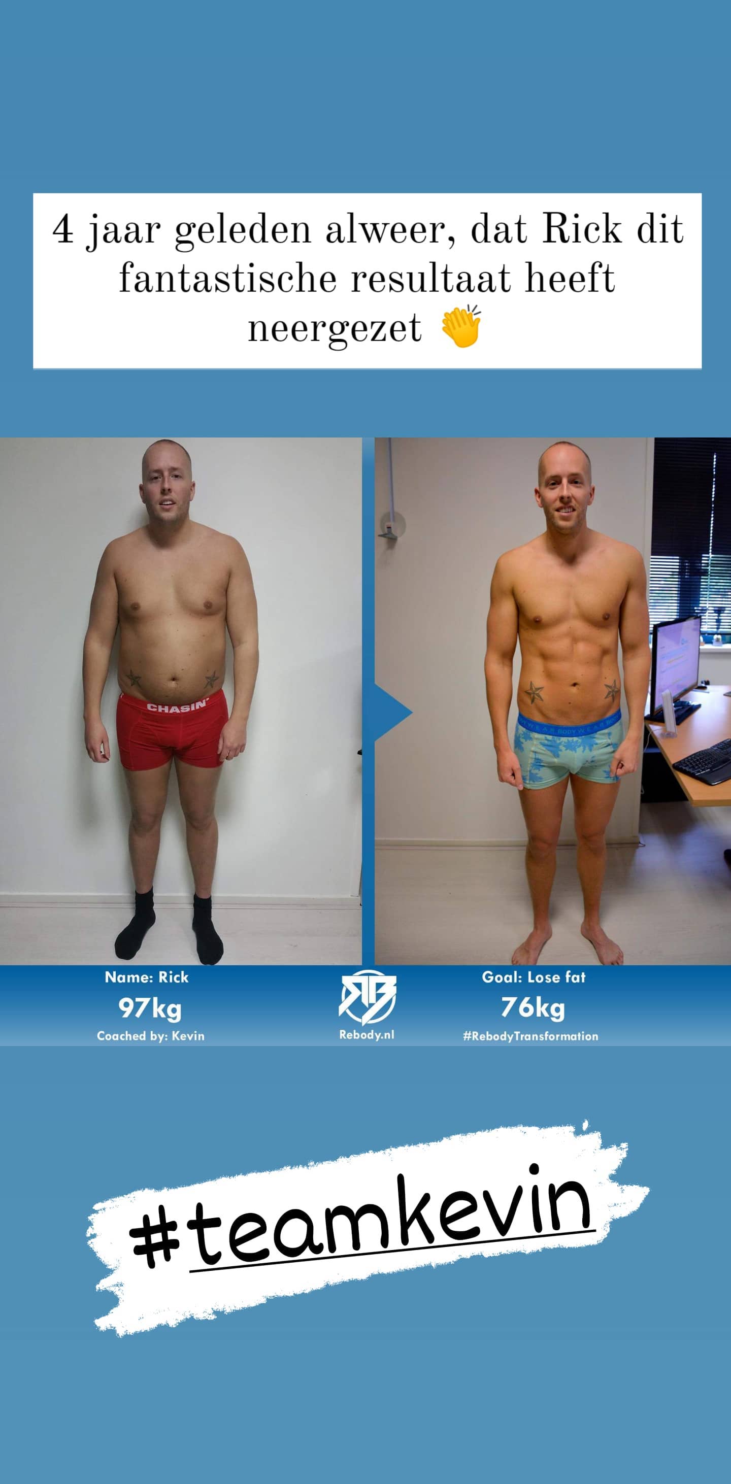 Rick — transformatie bij Rebody