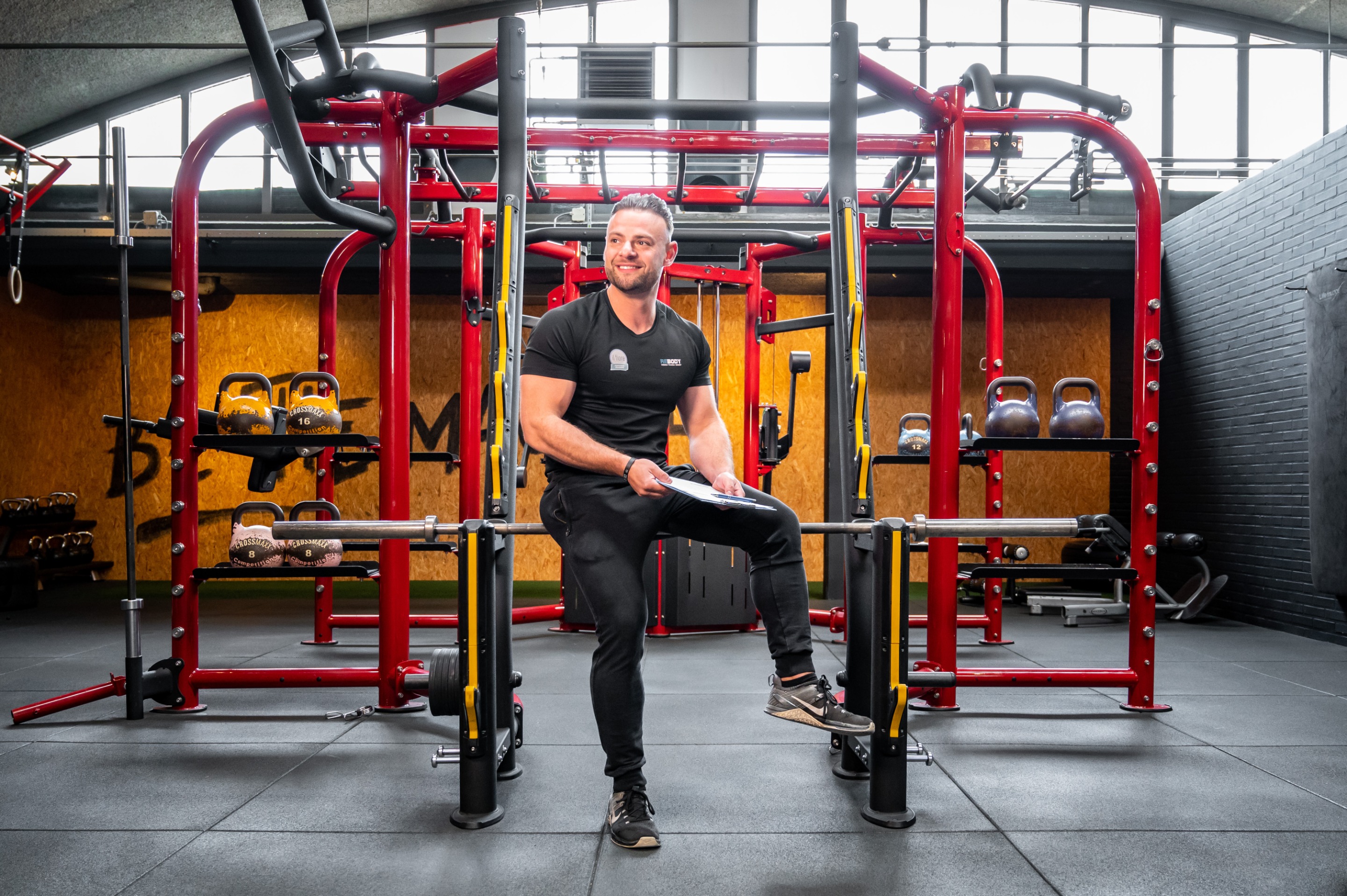 Foto van Kevin in de gym