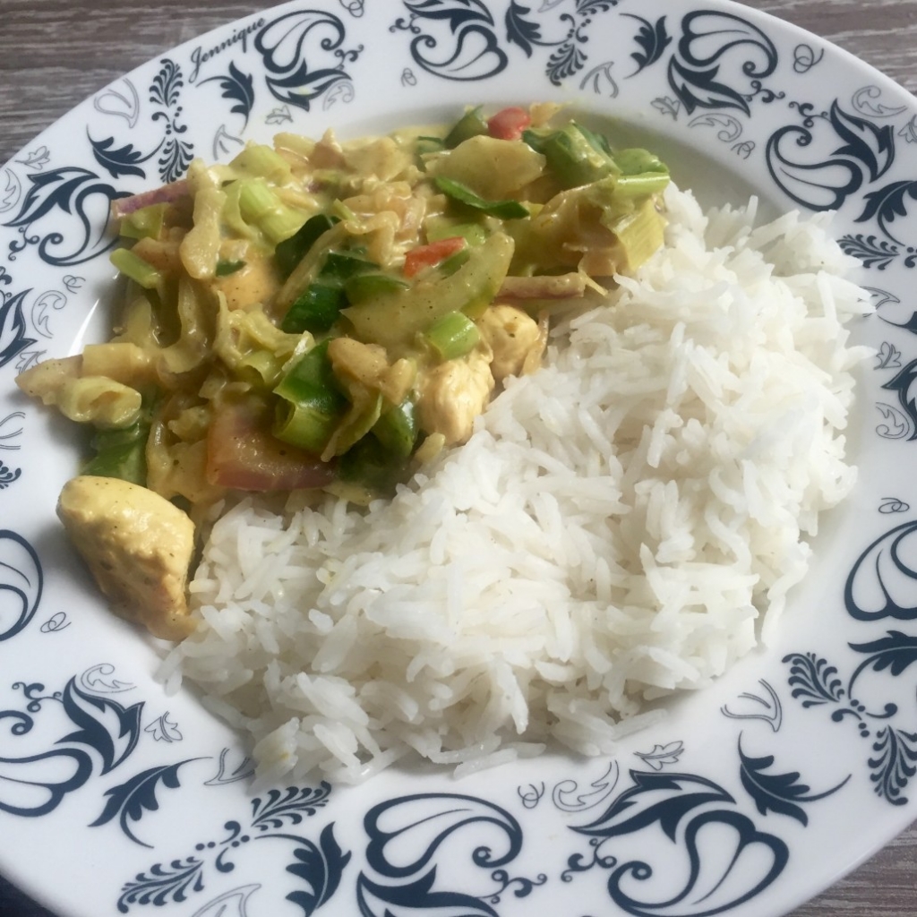 Heerlijke groene curry